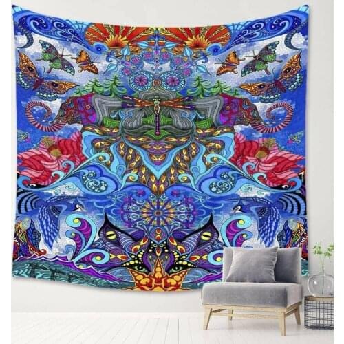 Tapestry In The Psychedelic World Of Home Wall Art Decoration