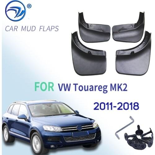 Set Mud Flaps For VW Touareg 2 Mk2 2011-2017 Mudflaps Splash Guards Front Rear Mud Flap Mudguards 2012 2013 2014 2015 2016 7P5