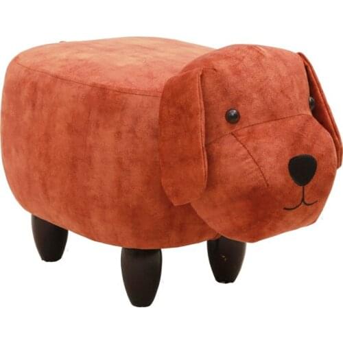 Creative storage ottoman storage stool cartoon door wear shoes stool solid wood home sofa stool