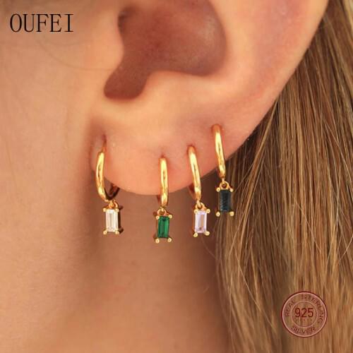 Crystal Earrings For Women 925 Sterling Silver Earrings Round A Variety of Styles Drop Earrings Wholesale Discount Jewelry