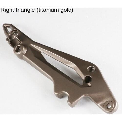 Motorcycle Pedal Bracket Left and Right Triangle Aluminum for Kiden Kd150-v f z l h j g