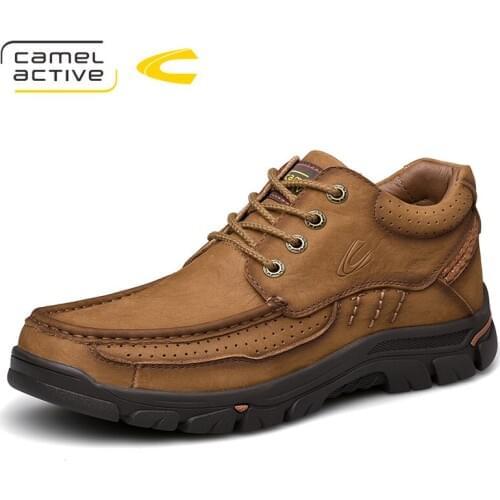 Camel Active New Men Winter Boots Fashion Tooling Comfortable Cushioning Genuine Leather Daily Casual Cow leather Snow Boots