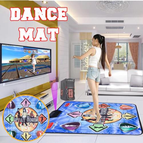 Original Kl English Menu Single Dance Pad Non-slip Pad Yoga Mat + 2 Remote Controller Sense Game For Pc & Tv #g3