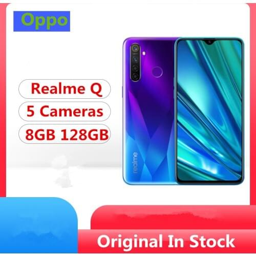 Original Realme Q Mobile Phone Snapdragon 712 Android 9.0 6.3" Full Screen 48.0MP 5 Cameras 8GB RAM 128B ROM Fingerprint