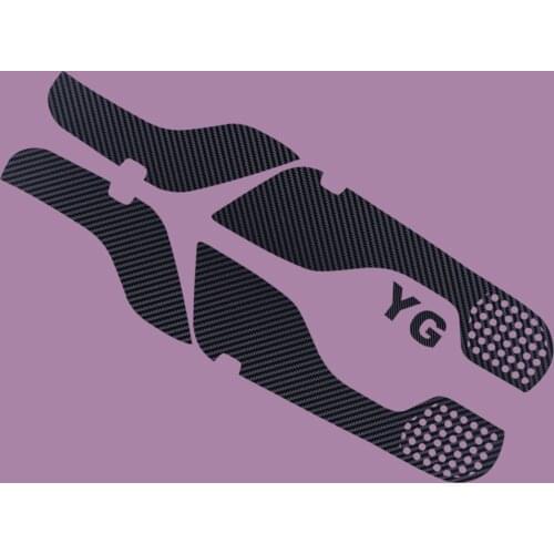 4pcs/set PP Plastic Front&Rear Door 3D Carbon Fiber Style Anti-Kick Protection Sticker Fit for Honda Accord 9/9.5th Accessories