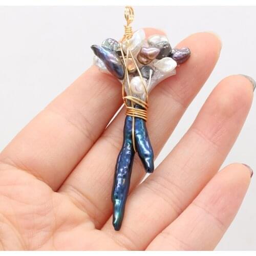 New Style Pendant Natural Freshwater Pearl Irregular Winding Stone For Jewelry Making DIY Necklace Bracelet Accessory