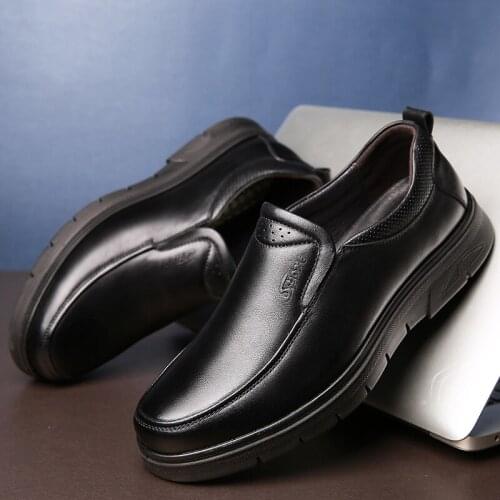 Genuine Leather Casual Shoes Men Spring Autumn Luxury British Business Male Dress Shoes Breathable Mans Footwear Classic 2021