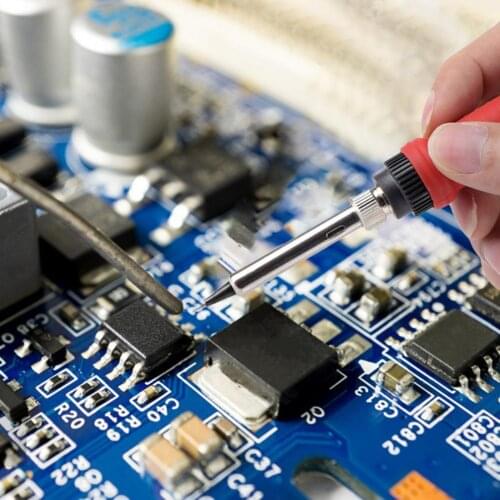 80W 908S Practical Soldering Iron LCD Adjustable Multi-function Anti-scalding Welding Tips Kit for Welding Circuit Board