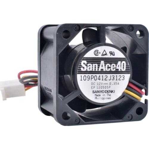 COOLING REVOLUTION 109P0412J3123 4cm 4028 40mm fan 12V 0.35A Double Ball Bearing Server Frequency Converter Cooling Fan