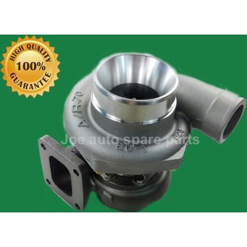 T66-1 GT35 T4 turbo turbocharger turbine .68 Compressor .70 T4 housing flange 3.00" v band 400-550hp oil cooled