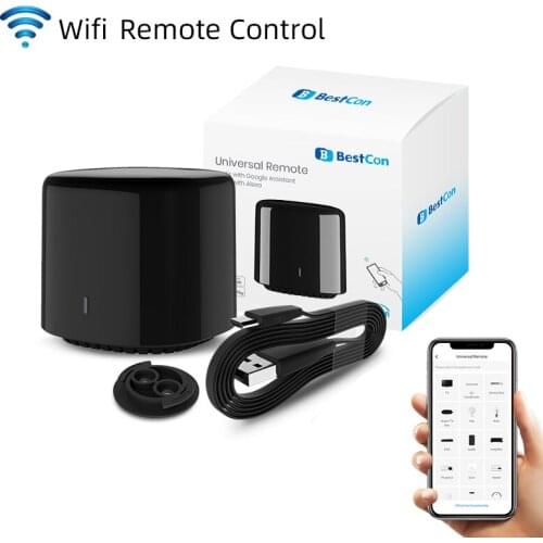 Smart WIFI IR Remote Control Universal Infrared Broadlink RM4C Smart Home Remote Controller for TV AUD AC Work with Alexa Google