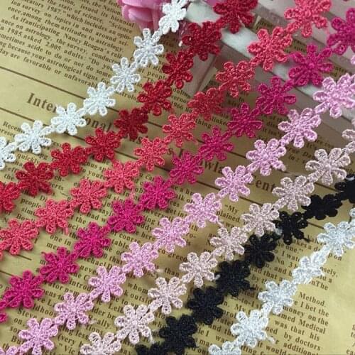 5Yards 1.2cm Water-soluble Lace Ribbons DIY Handmade Crafts Quilting Garment Pillow Decoration Accessories