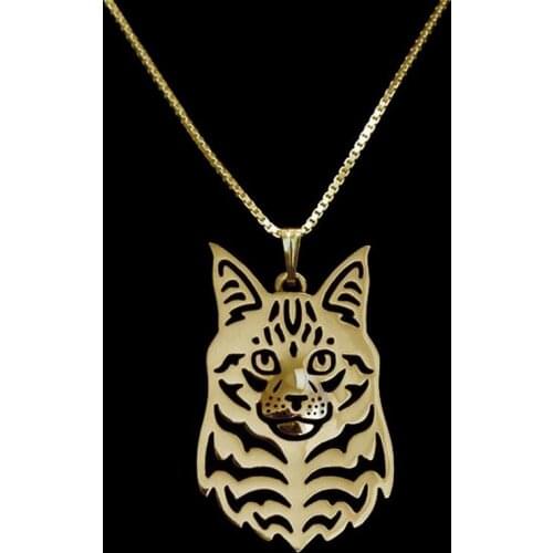 Women Maine Coon Cat Necklaces Lovers' Jewelry Alloy Cat Shaped Necklaces Drop Shipping