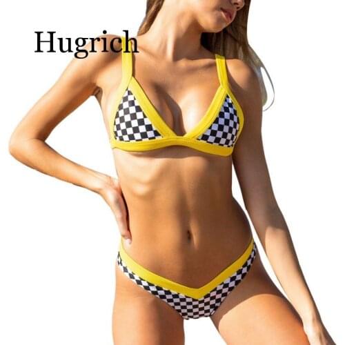 2020 Womens Swimsuit V-Shape Panty + Padded Push-Up Bra Suit Sets Lingerie Sexy Underwear Set Patchwork Mosaic Beach Swimwear