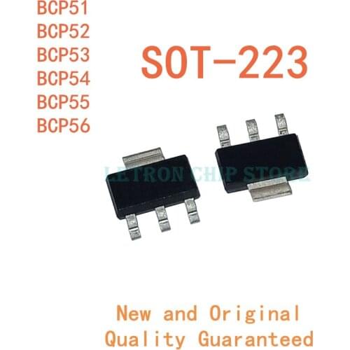 10PCS BCP51 BCP52 BCP53 BCP54 BCP55 BCP56 SOT223 SOT-223 SMD new and original IC Chipset