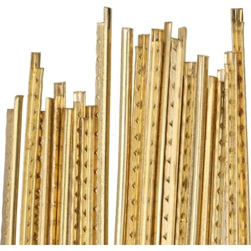 20Pcs Folk Acoustic Guitar Fret Wire Fretwire Set 2mm Golden Brass Quality
