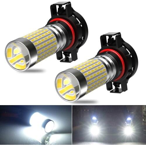 2X PXS24W H8 H9 H11 LED Fog Lights 9005 9006 For Hyundai Tucson 2017 Creta Kona IX35 Kia Rio 3 4 K2 K5 KX5 for Car Lamp Bulb