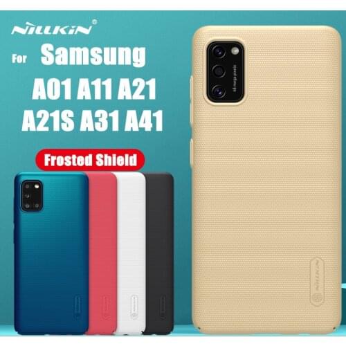 A01 A11 A21S A31 A41 Case Casing Nillkin Frosted PC Hard Back Cover Case for Samsung Galaxy A01 A11 A21S A31 A41