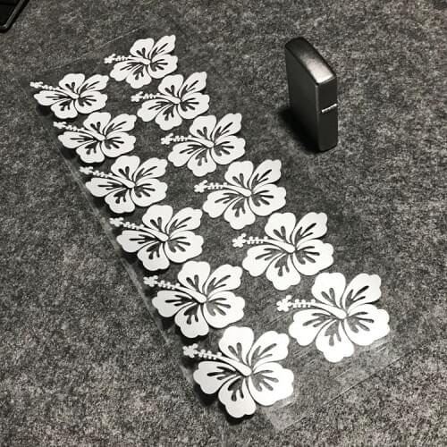 GalonDeco SAKURA Cartoon Cute Footprint Paw Print Skull Print Scratch Cover Car Reflective Stickers Motorcycle Helmet Decals