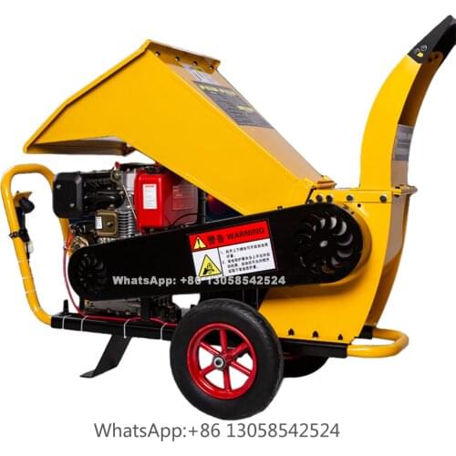 Diesel Engine 15HP 16hp For Selection Multifunctional High Quality Tree Branch Chipping Machine Tree Branch Shredder Chipper