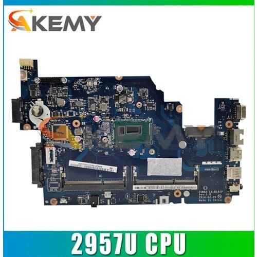 For Acer Aspire E5-571G E5-531 E5-571 Laptop Motherboard Z5WAH LA-B161P Mainboard W/ 2957U 100% Test OK NBML911001 NB.ML911.001