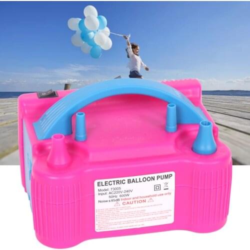 Electric Balloon Inflator Pump Two Nozzle Balloons Inflator for Decoration