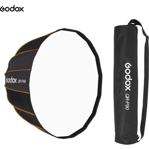 Godox Professional Parabolic Softbox 90cm Diffuser Godox Mount with Carrying Bag for Studio Photography