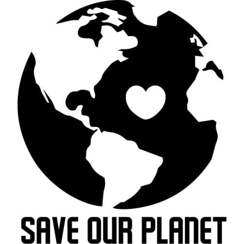 Hot Interesting Save Our Planet Earth Environment Car Sticker Motorcycle Decals KK Decal Vinyl Scratches PVC 15cm*13cm
