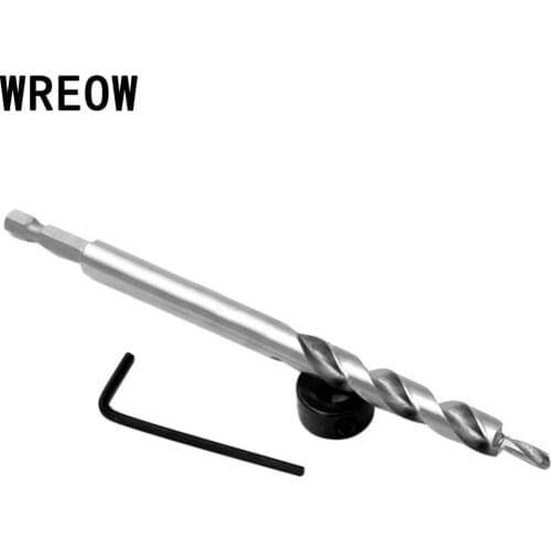 HSS Round shank Hex shank Woodworking Drill Twist Step Cone Oblique Hole Saw Drill Bit Locator Tool