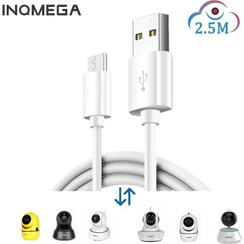 INQMEGA 2.5M Length Power Cord For Amazon Cloud Storage Wifi Cam Home Security surveillance IP Camera For APP-YCC365