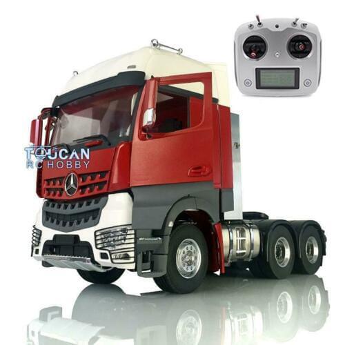 LESU RC 1/14 Metal Chassis 6*6 Sound Radio Hercul Painted Cabin Tractor Truck THZH0826-SMT4