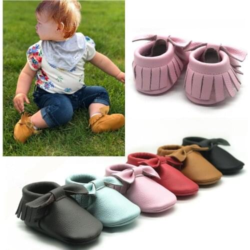 Newborn Baby Shoes Soft Sole Genuine Leather Baby Girl Shoes 4 Size Toddler Baby Leather Firstwalker Shoes
