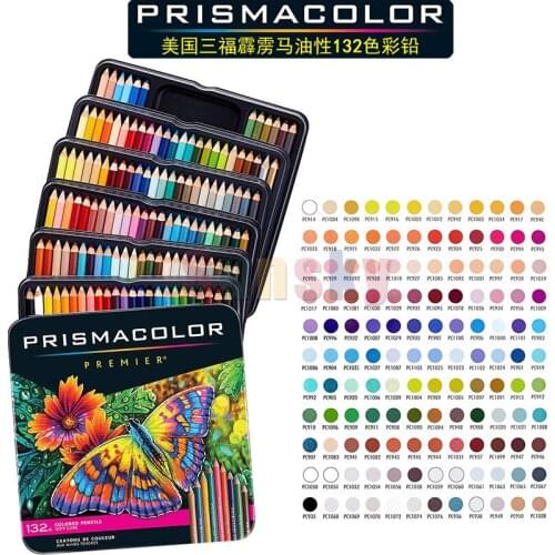 132 Prismacolor Artists Color Pencils Set Soft Core Colored Pencil Colores Profesionales Crayon De Couleur School Art Supplies
