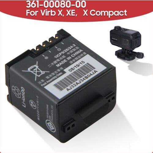 Original Replacement Battery 361-00080-00 For Garmin Virb X Compact VIRB XE 980mAh Action Camera Battery
