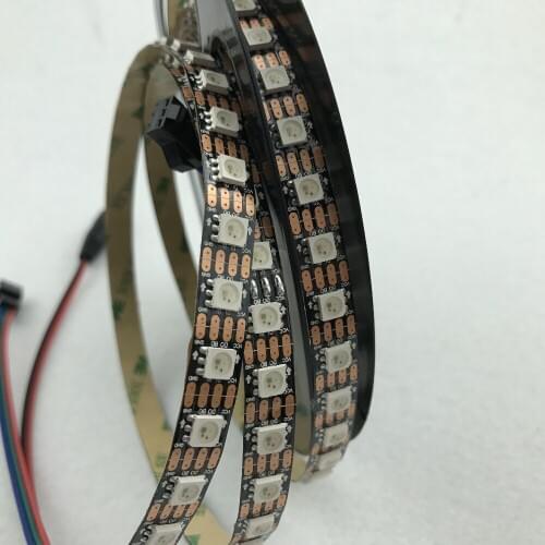 Addressable 4m 90LEDs/m DC5V WS2813 RGB full color led pixel strip,IP66;with 90pixels/M;non-waterproof;IP33