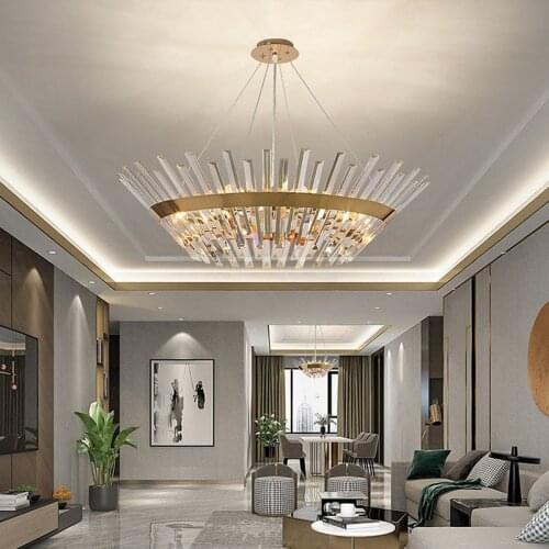 Luxury crystal chandelier post modern simple living room lamp Nordic dining room bedroom creative designer villa lights