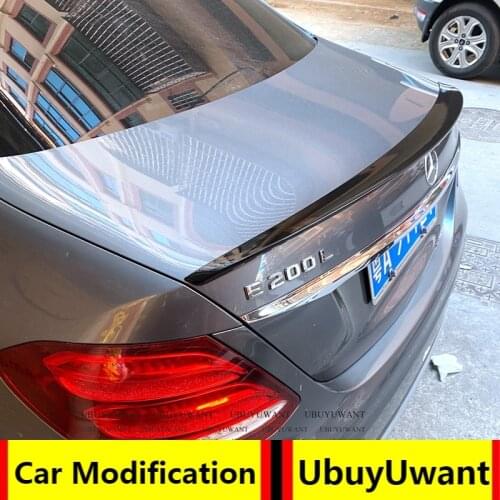 UBUYUWANT For Mercedes W213 2016-2020 E-class E200 E300 E320 Spoiler ABS Car Rear Trunk Wing Spoiler