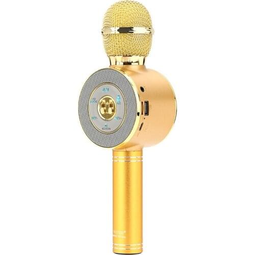 WS-668 K Song Dynamic USB Wireless Microphone, DSP Chip Clear Sound Pickup, Bluetooth Function, Computer Handheld KTV