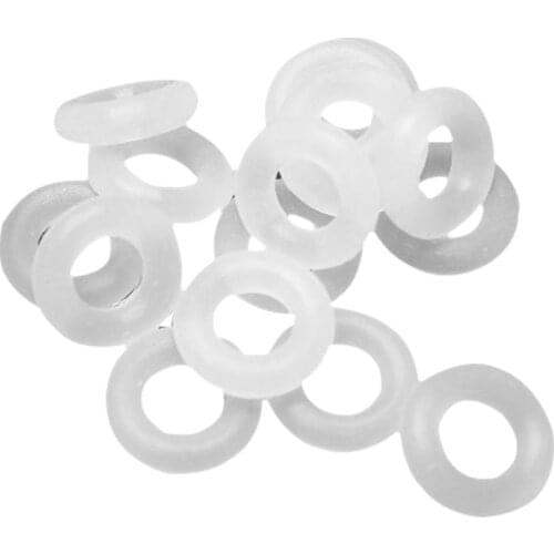110 Pcs White Keycaps Rubber O-ring Switch Sound Dampeners for Cherry MX Keyboard Dampers Key Cap O Ring Replace BSIDE