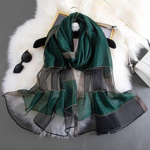2021 High Quality Silk Scarf Wool Pashmina Women Shawls Wraps brand solid Lady Winter Scarves Bandana Foulard Echarpe hijab