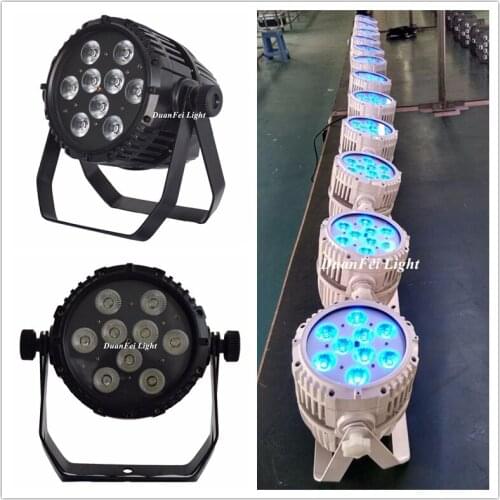 30pcs 9x18w rgbwauv battery led par outdoor wireless uplighting ip65 slim par can lights