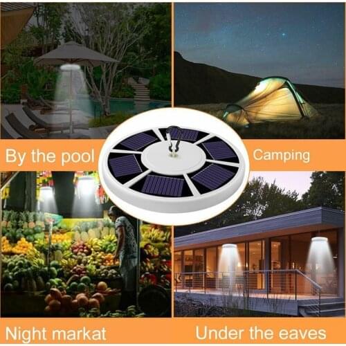 42 LED Solar Flagpole Light Powered Flag Pole Light Super Bright Flagpole Lamp Waterproof Adjustable Brightness Camping Light