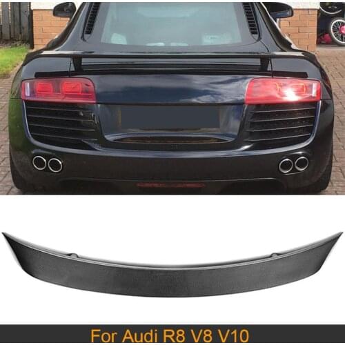 Carbon Fiber Rear Trunk Spoiler Wing for Audi R8 GT V8 V10 2008 - 2014 Car Rear Tail Trunk Boot Lid Lip Wing Spoiler