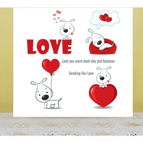AZSG dog Clear Stamps/Seals For DIY Scrapbooking/Card Making/Album Decorative Silicone Stamp Crafts