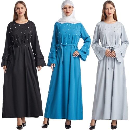 BianFeng Womens Ramadan Kaftan Abaya Wrap Hijab Dress Eid Mubarak Robe Dubai Turkey Islam Abayas Long Sleeve Femme Robe