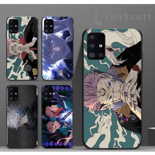 Cartoon Anime Jujutsu Kaisen Phone Case For Samsung A40 A31 A50 A51 A71 A20E A20S S8 S9 S10 S20 Plus note 20 ultra