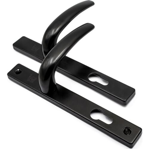 Black Windows Hardware Insulated Flat Door Kitchen Bathroom Balcony With Safety Passage Door Handle