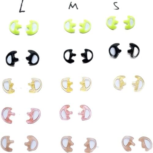 Two Way Radio Ear Mold Replacement Earpiece Insert for Acoustic Coil Tube Earbud Small Medium Large Clear Black Red Yellow White