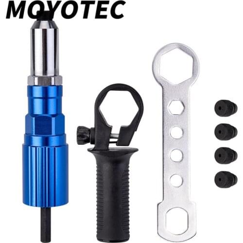 Electric Rivet Gun 2.4mm-4.8mm rivet nut gun drill adapter Cordless riveting tool Insert Nut Pull Rivet Tool