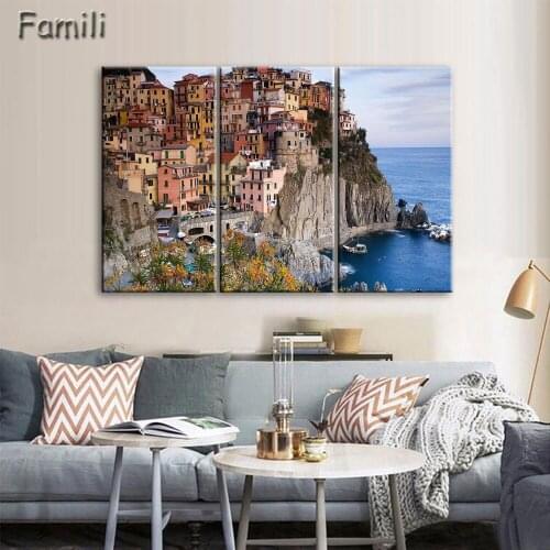 Printing Oil Painting Wall Art, Wall Decor, Wall Painting Venice Italy Sunset Vertical painting Nice Painting for wall picture